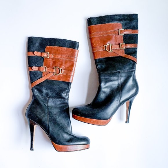 Cole Haan Shoes - Cole Haan Leather Knee High Boots